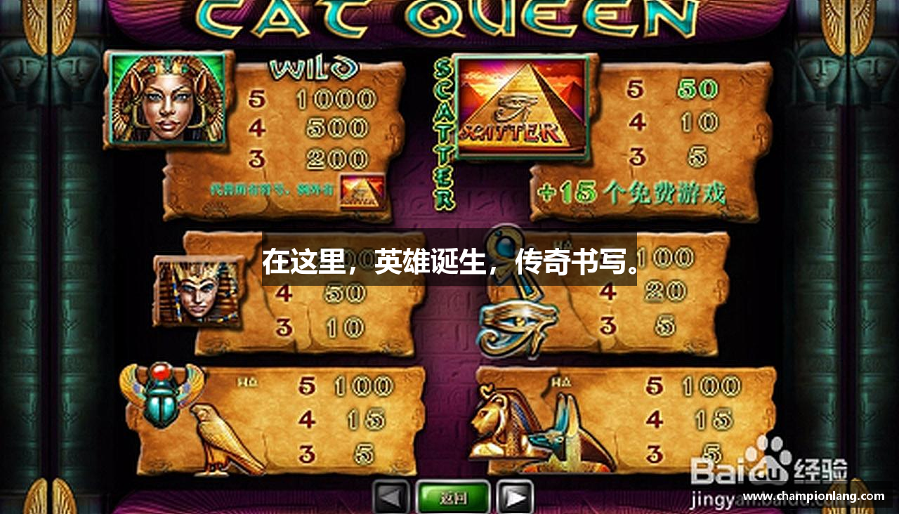 在这里，英雄诞生，传奇书写。